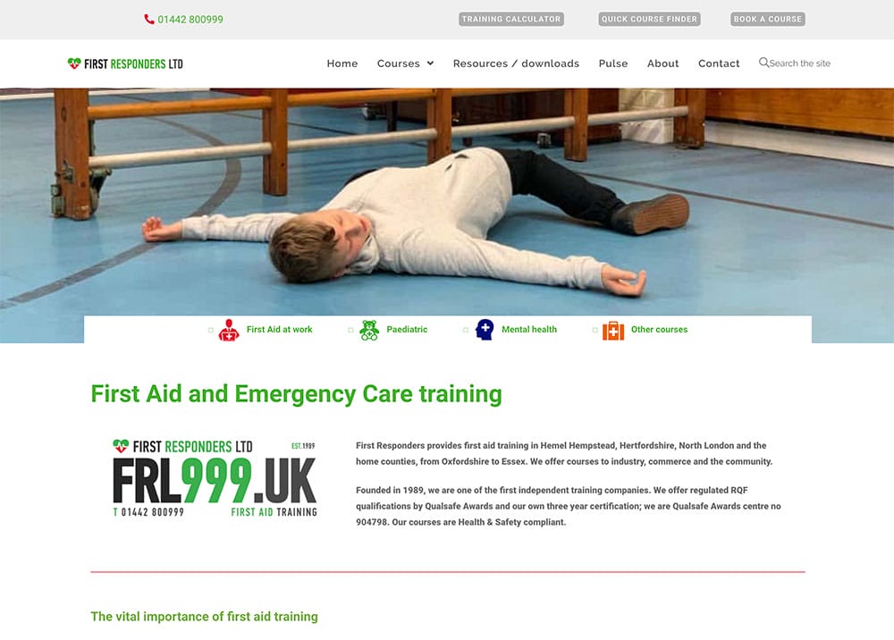 Website design First Responders