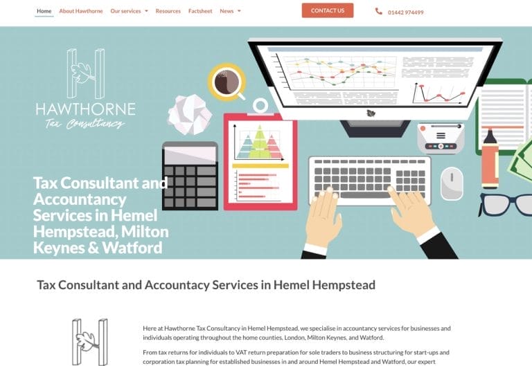 Tax consultancy and accountancy website